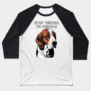 Stop Animal Testing - End Vivisection - MBR Beagles Baseball T-Shirt